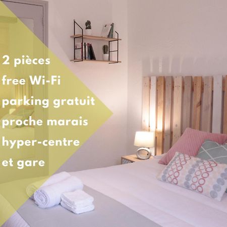Joli T2 proche gare, hyper-centre et marais, 1 à 2 personnes, WIFI Bourges Exterior foto
